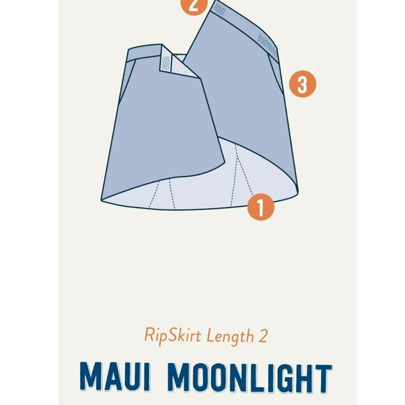 RipSkirt Hawaii Maui Moonlight Skirt Style 201 NWT Women's Size M - Picture 9 of 13